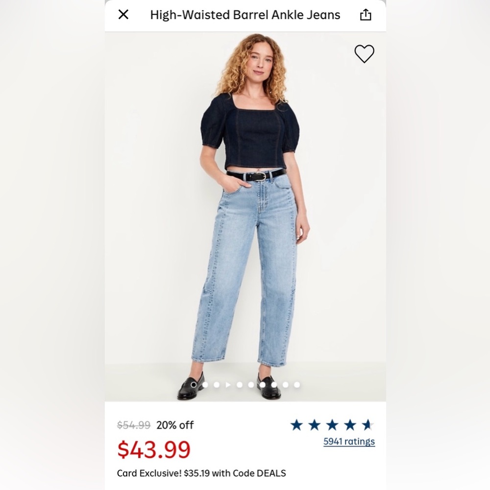 Old Navy Light Blue Ankle Jeans